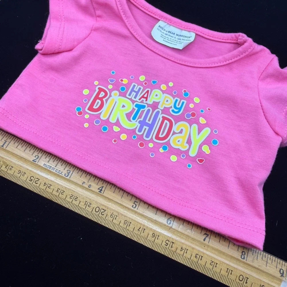Build A Bear Birthday Outfit Clothes Lot Shirt Skirt Glitter Shoes Socks BABW